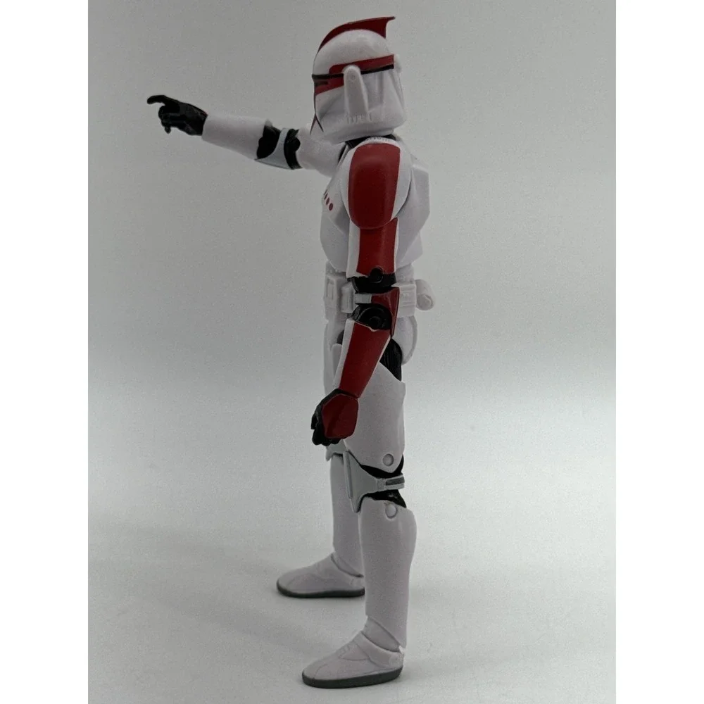 Star Wars Clone Trooper Action Figure Red & White Armor Collectible Toy